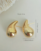 Teardrop Earrings - Gold