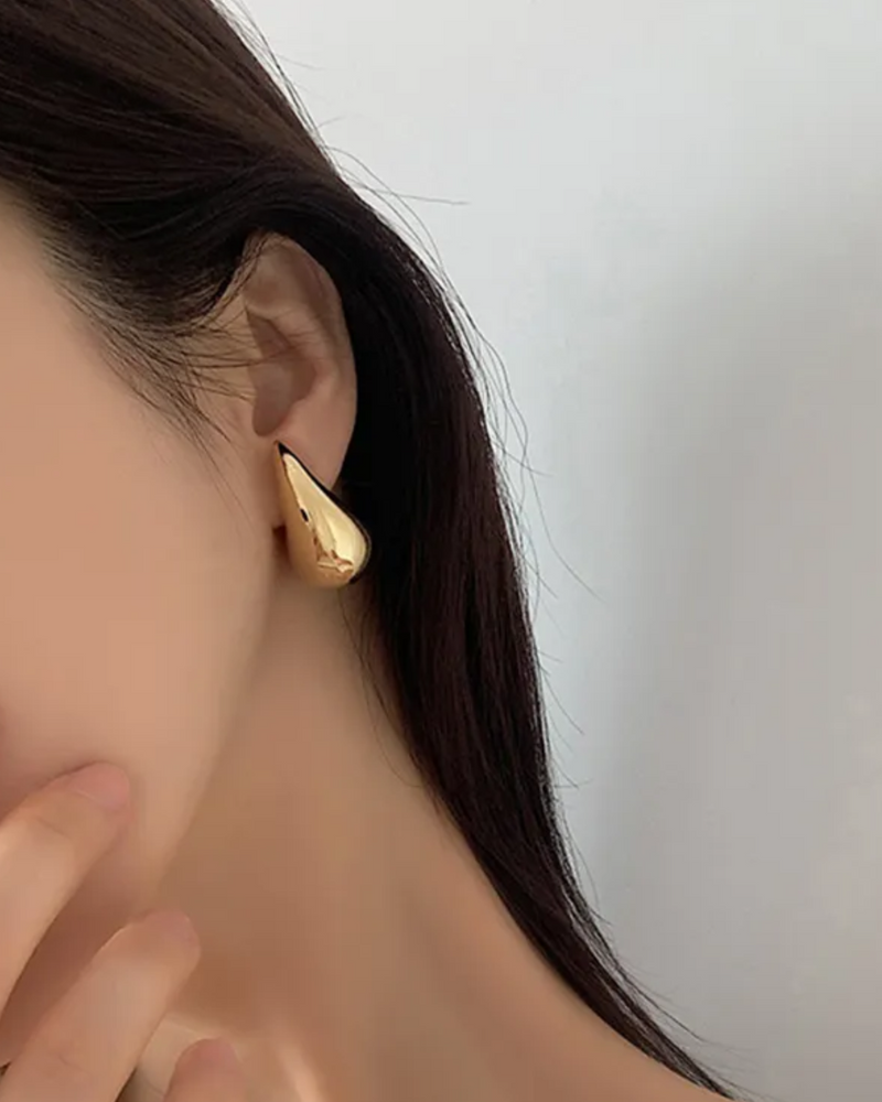 Teardrop Earrings - Gold