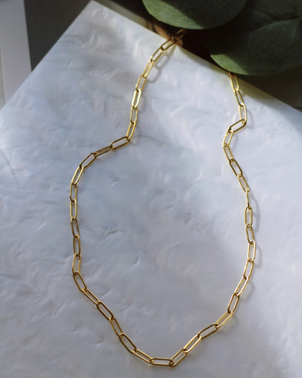 Paperclip Necklace - Gold