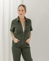 Twill Boiler Suit - Green