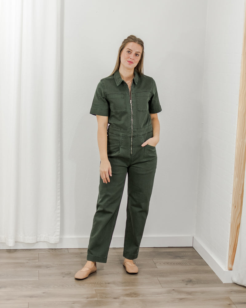 Twill Boiler Suit - Green