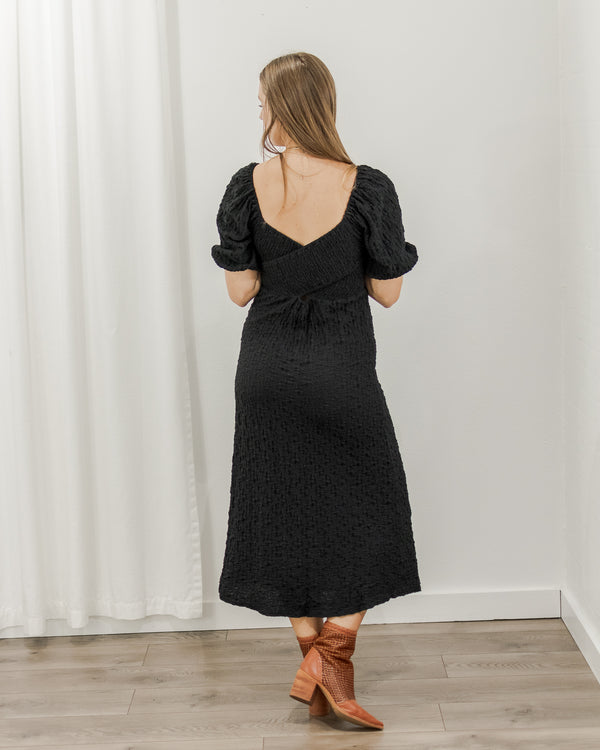 Crinkle Midi Dress