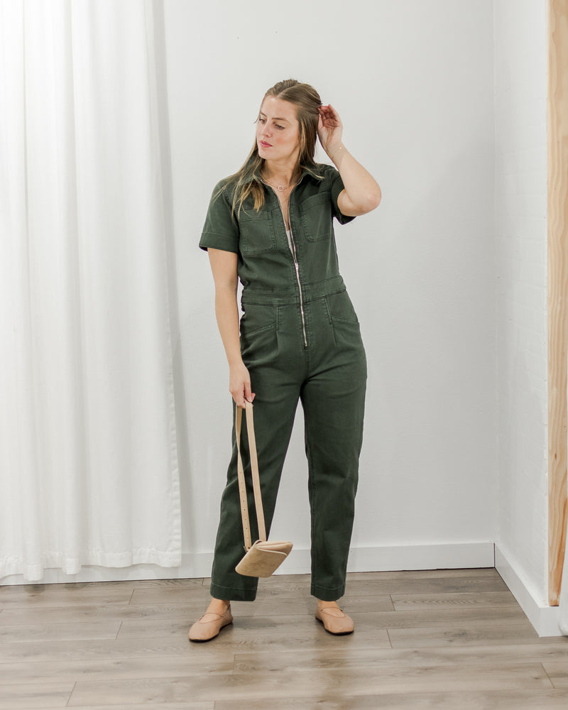 Twill Boiler Suit - Green