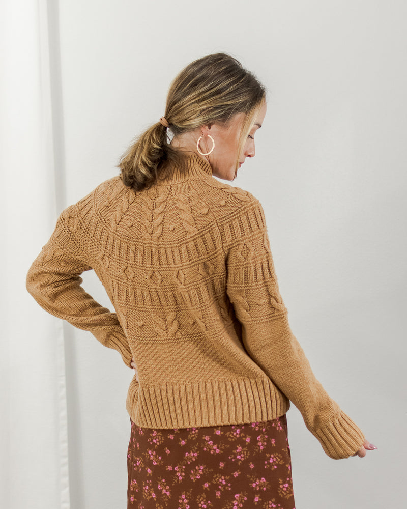 Camel Pom Sweater