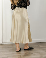 Golden Satin Skirt