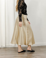 Golden Satin Skirt