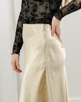 Golden Satin Skirt