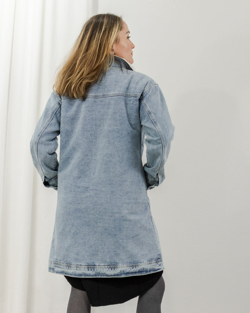 Sherpa Denim Duster