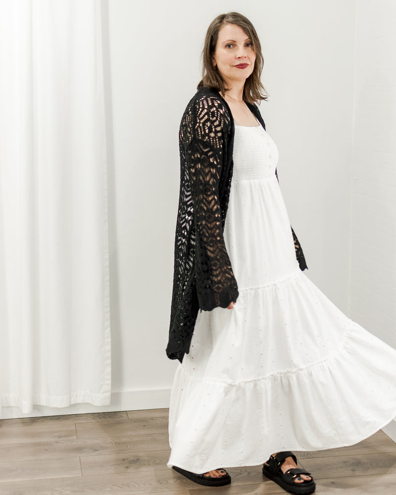 Eyelet Maxi Dress