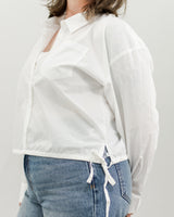 Poplin Drawstring Top