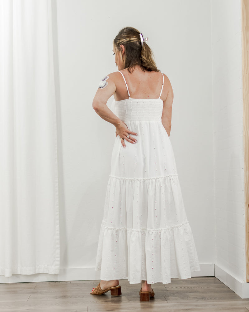 Eyelet Maxi Dress