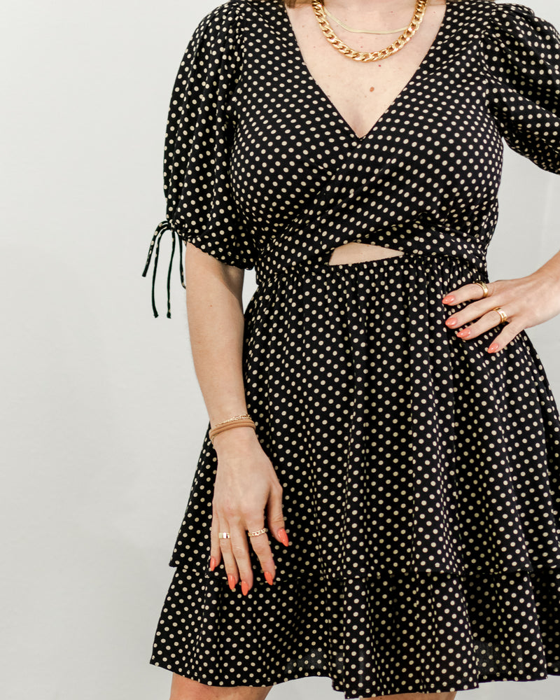  Saltwater Luxe - Polka Dot Twist Dress - CoCapsules