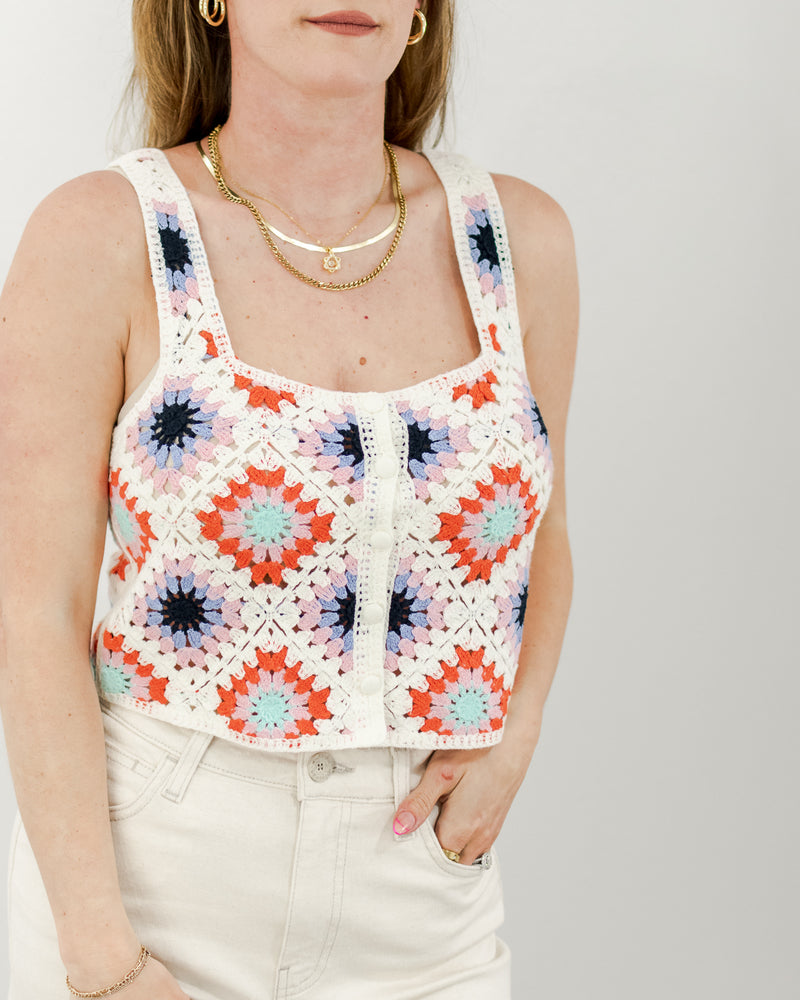  Saltwater Luxe - Alexa Crochet Tank - CoCapsules