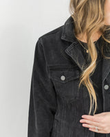  Saltwater Luxe - Stevie Denim Jacket - Black - CoCapsules